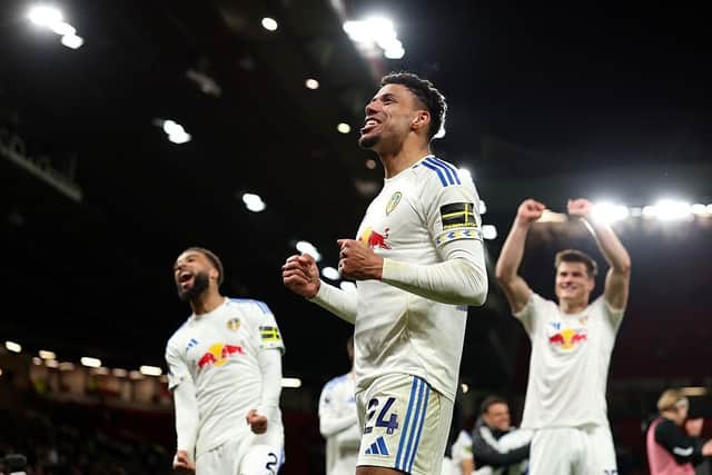 GOOD TIMES: James Justin is enjoying a great season with Leeds United (Image: Michael Regan/Getty Images)
