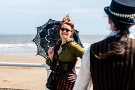 The Great Bridlington Steampunk Weekend is back and this time it is centred around the coronation of King Charles III.
. Picture By Yorkshire Post Photographer,  James Hardisty.