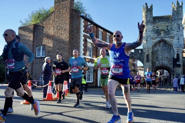 Runners at the Yorkshire Marathon in York this weekend. Picture by SD Photos