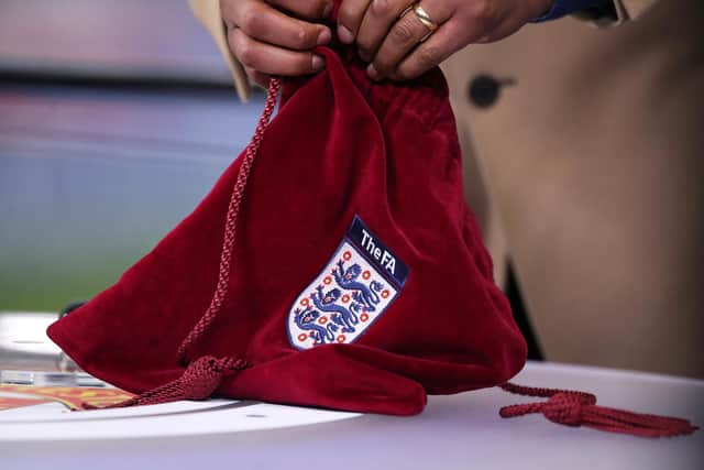 The FA Cup first-round draw will take place on Monday night. (Photo by Alex Pantling/Getty Images)