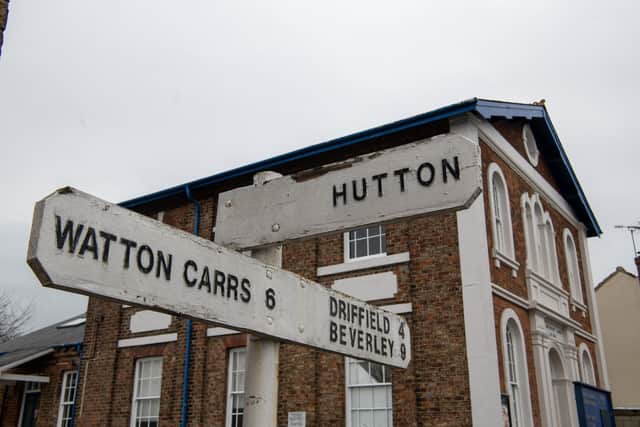 All roads lead somewhere. The villages that make up the parish of Hutton Cranswick in the East Riding of Yorkshire have a long history. Photographed by Tony Johnson for the Yorkshire Post.