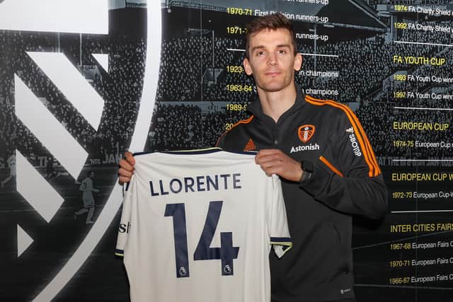 Diego Llorente. Picture courtesy of Leeds United AFC.
