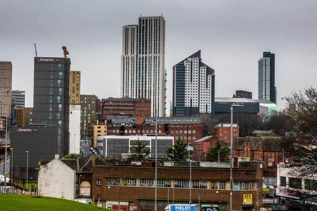 The changing Leeds skyline, as tower cranes pop up across Leeds. PIC: James Hardisty