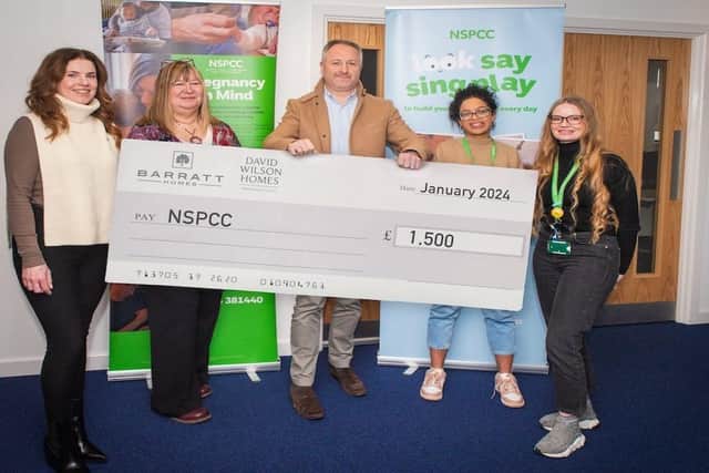 Barratt Homes donates £1,500 to the NSPCC as part of its Community Fund initiative
