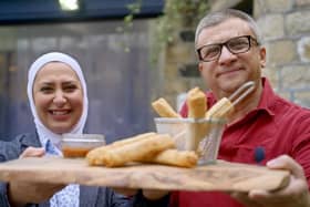 Razan Alsous and Raghid Sandouk. (Pic credit: Channel 4)
