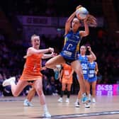 Aiming high: Cassie Howard of Leeds Rhinos in action during Netball Superleague opener against Severn Stars in Nottingham (Picture: Jan Kruger/Getty Images for England Netball)