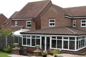 What was a glazed conservatory roof was swapped for a tiled version by CRS