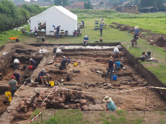 Excavation in full swing at Aldborough in 2023