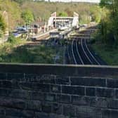 The Hope Valley rail line in Sheffield, seen from Twentywell Lane, Bradway, looking back to Totley and Dore station. Image: Google Maps