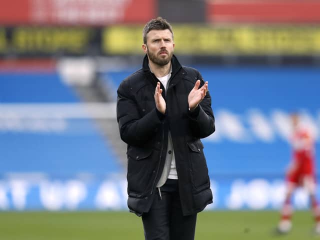 Middlesbrough manager Michael Carrick after the final whistle of the Sky Bet Championship match at John Smith's Stadium, Huddersfield. Picture date: Saturday April 1, 2023. PA Photo. See PA story SOCCER Huddersfield. Photo credit should read: Will Matthews/PA Wire.

RESTRICTIONS: EDITORIAL USE ONLY No use with unauthorised audio, video, data, fixture lists, club/league logos or "live" services. Online in-match use limited to 120 images, no video emulation. No use in betting, games or single club/league/player publications.