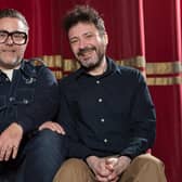 Ilkley's Jeremy Dyson and Andy Nyman, who first bonded over their links to Yorkshire as teenagers. Picture: Teri Pengilley.