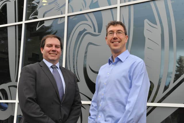 Jeff Townsend, who has joined the PRISM Advisory Board, with Joe Lee, PRISM Project Manager at the Teesside-based Institute.