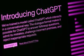 A general view of The Chat GPT website. PIC: John Walton/PA Wire