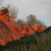 File pic: The Langdale Moor fire last August. Credit: Getty | Getty Images