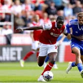 Leicester City's Kiernan Dewsbury-Hall (right) and Rotherham United's Christ Tiehi battle for the ball during the Sky Bet Championship match at the AESSEAL New York Stadium, Rotherham. Picture date: Saturday August 26, 2023. PA Photo. See PA story SOCCER Rotherham. Photo credit should read: Nigel French/PA Wire.RESTRICTIONS: EDITORIAL USE ONLY No use with unauthorised audio, video, data, fixture lists, club/league logos or "live" services. Online in-match use limited to 120 images, no video emulation. No use in betting, games or single club/league/player publications.