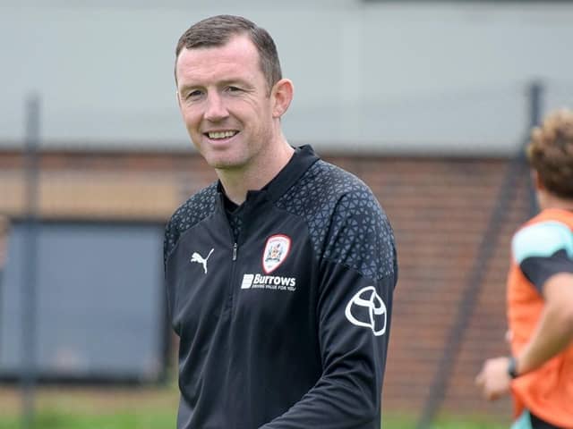 LEADING ROLE: Barnsley manager, Neill Collins. Picture courtesy of Barnsley FC