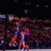 HOME START: Leeds Rhinos played in front of more than 3,500 fans when they took on Loughborough Lightning at Leeds' First Direct Bank Arena on April 28. Picture: Ben Lumley/England Netball