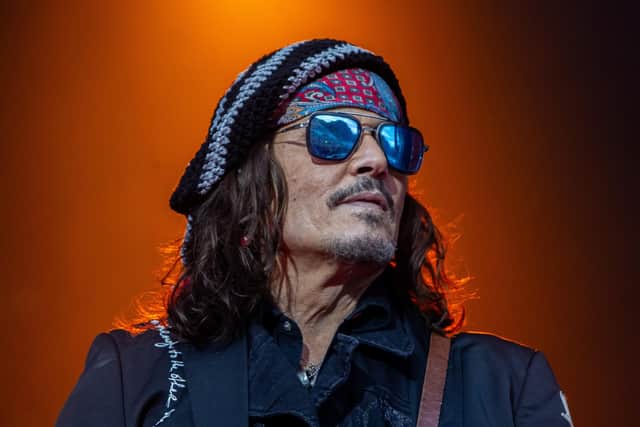 Johnny Depp of Hollywood Vampires at Scarborough Open Air Theatre. Picture: Mick Burgess