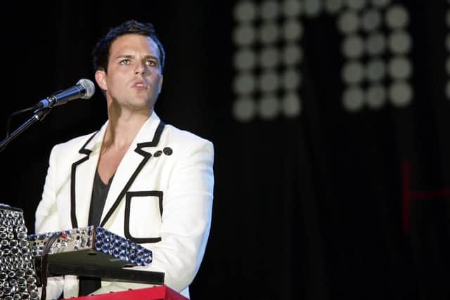 Brandon Flowers of the Killers performs on stage. (Pic credit: Jo Hale / Getty Images)