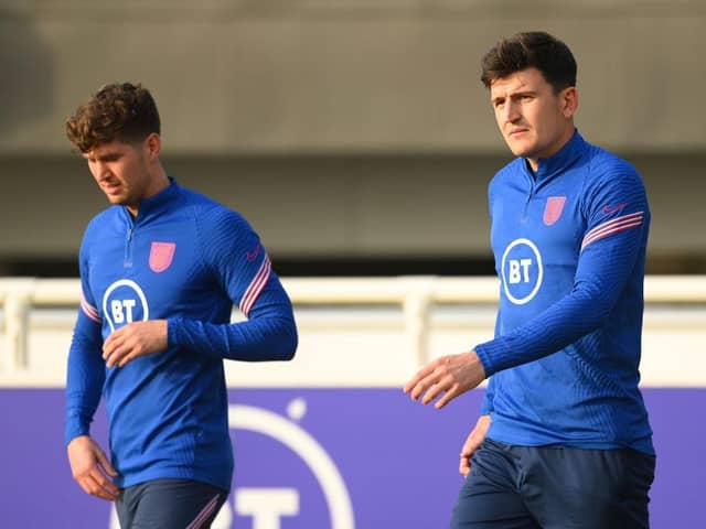 CENTRAL FIGURES: Barnsley-born John Stones and Sheffield's Harry Maguire are crucial for England but vulnerable to pace