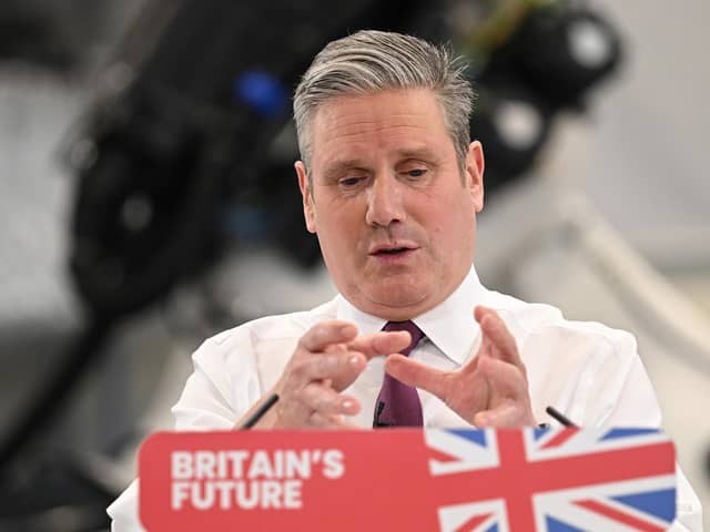Labour Party leader Keir Starmer gestures as he gives a speech at the National Composites Centre in the Bristol & Bath Science Park on January 4, 2024 - but The Yorkshire Post says: 'People are not apathetic, people are incandescent.' (Photo by Leon Neal/Getty Images)