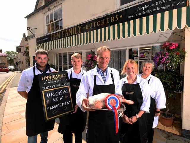 Chris Timm had always fancied running the butcher's shop in Pickering