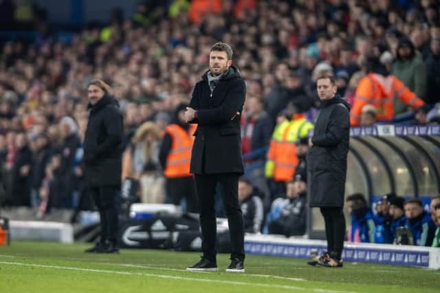 Middlesbrough boss Michael Carrick, pictured on the touchline at Leeds United. Picture: Tony Johnson.