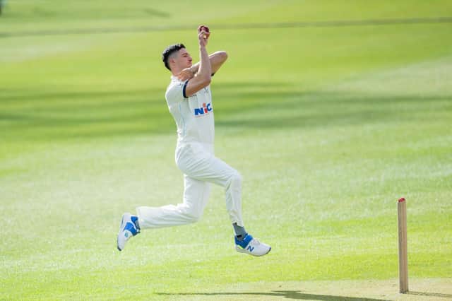 Yorkshire pace bowler Matty Fisher. Picture by Allan McKenzie/SWpix.com