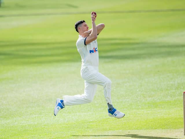 Yorkshire pace bowler Matty Fisher. Picture by Allan McKenzie/SWpix.com
