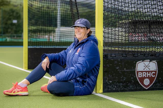 Demy Dowley, outgoing female coach Ben Rhydding Hockey Club, who led men's senior team to the National League (Picture: Tony Johnson)