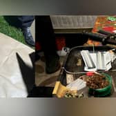 Class A drugs, knives and firearms were seized during the raids