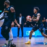 Making an impression: Prentiss Nixon top-scored for the Sheffield Sharks with 20 points as their second-half rally fell short against Cheshire. (Picture: Adam Bates)