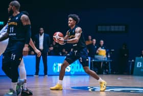 Making an impression: Prentiss Nixon top-scored for the Sheffield Sharks with 20 points as their second-half rally fell short against Cheshire. (Picture: Adam Bates)
