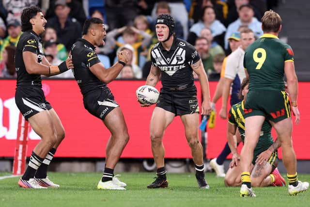 Kalyn Ponga lit up the opener before being forced off with an arm injury. (Photo: Matt King/Getty Images)