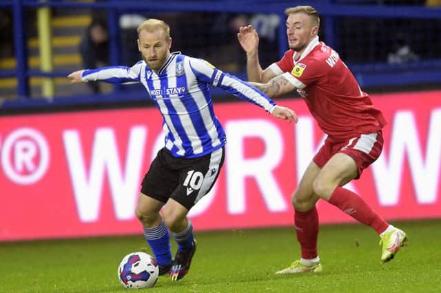 INJURY DOUBT: Sheffield Wednesday captain Barry Bannan strained his hamstring at Exeter City