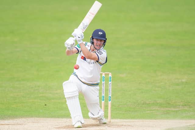 HITTING OUT: Yorkshire's Gary Ballance in action for Yorkshire against Essex in June 2019. Picture by Allan McKenzie/SWpix.com