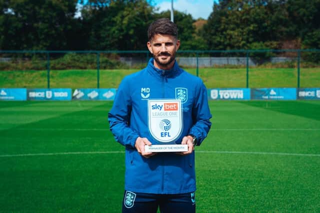 Huddersfield Town head coach Martin Drury has been named as League One's manager of the month for August. It was his first full month as Terriers' full-time boss at league level.