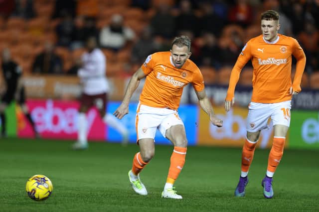 Jordan Rhodes joined Blackpool on loan from Huddersfield Town in the summer. Image: Pete Norton/Getty Images