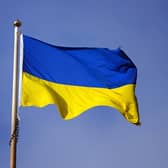 A flag of Ukraine, which has been at war with Russia. PIC: Peter Byrne/PA Wire