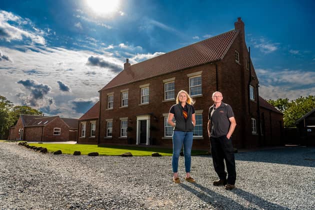 Sarah Dean and her father James Dean of Grove Farm & Pasture House, Brandesburton near Hornsea, run an arable farm that has also diversified into running holiday accommodation for large family holiday bookings