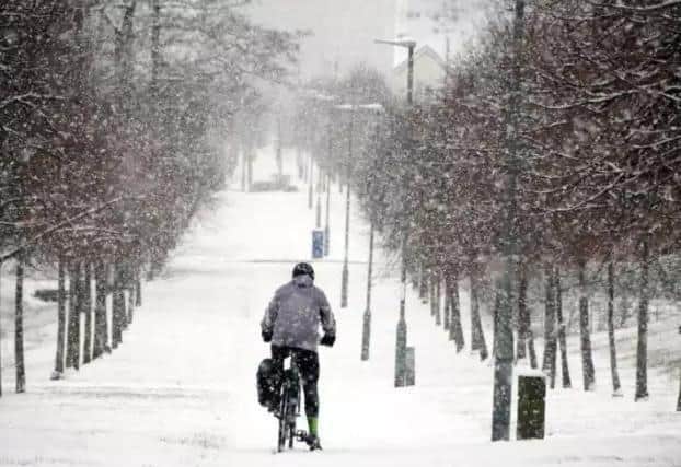 Heavy snow is expected in Yorkshire today
