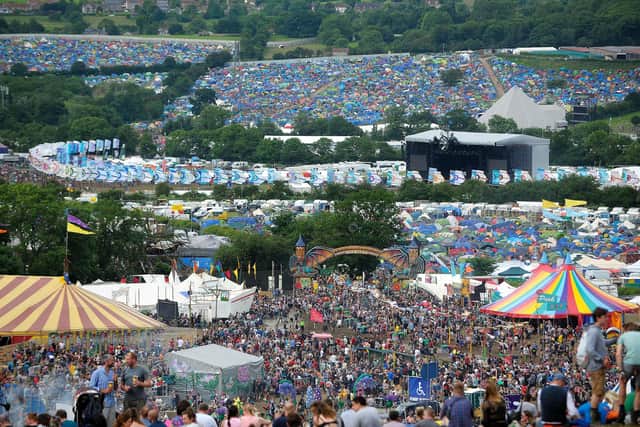 Glastonbury Festival in 2016.  Credit: ANDY BUCHANAN/AFP via Getty Images.