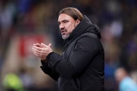 Leeds United manager Daniel Farke, whose side visit Plymouth Argyle in the Championship on Saturday. Photo: George Wood/Getty Images.