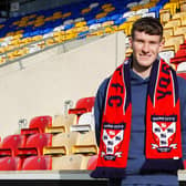 New York City loan signing Charlie Allen, who has joined from Leeds United. Picture courtesy of York City Football Club.