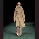 Yorkshire model Fran Summers on the Burberry AW24 catwalk for London Fashion Week. Picture courtesy of Burberry