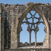 Refectory window, south elevation, circa 1300, Easby Abbey