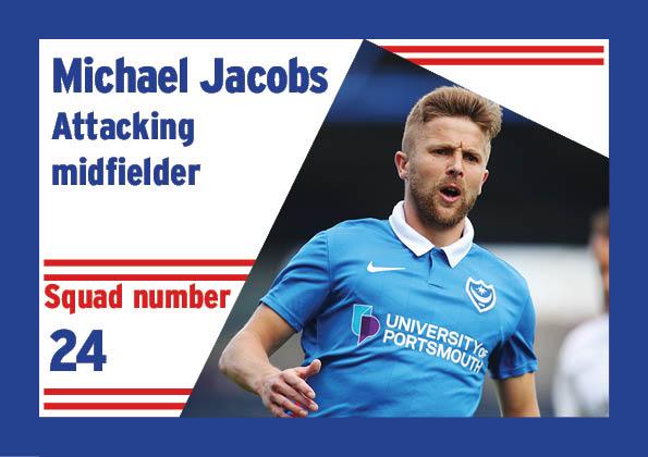 Jacobs is Pompey's talisman at present with three goals and two assists in his last three appearances. Can't be dropped.