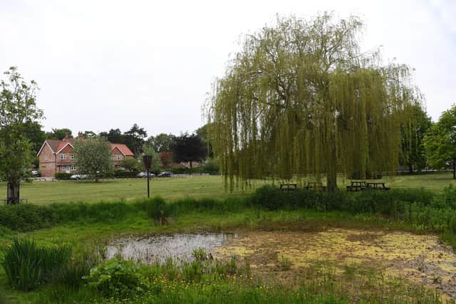 Another view of the village green at Escrick, the village between Selby and York.