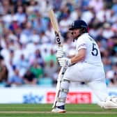 FEELING FINE: England's Jonny Bairstow during day three of the fifth LV= Insurance Ashes Series test match at The Kia Oval. Picture: Mike Egerton/PA