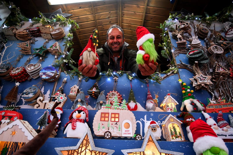 Abz Saeed from the Festive House pictured at the market.
